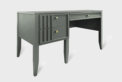 Стол письменный "Чикаго" (1 тумба); *ВМФ-1778; платина