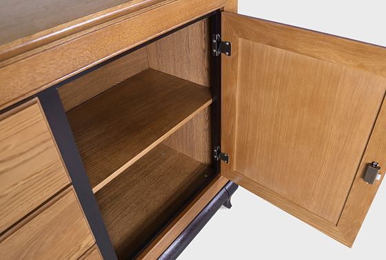 Тумба "Соната" 3 (с ящиками) массив и шпон дуба 8