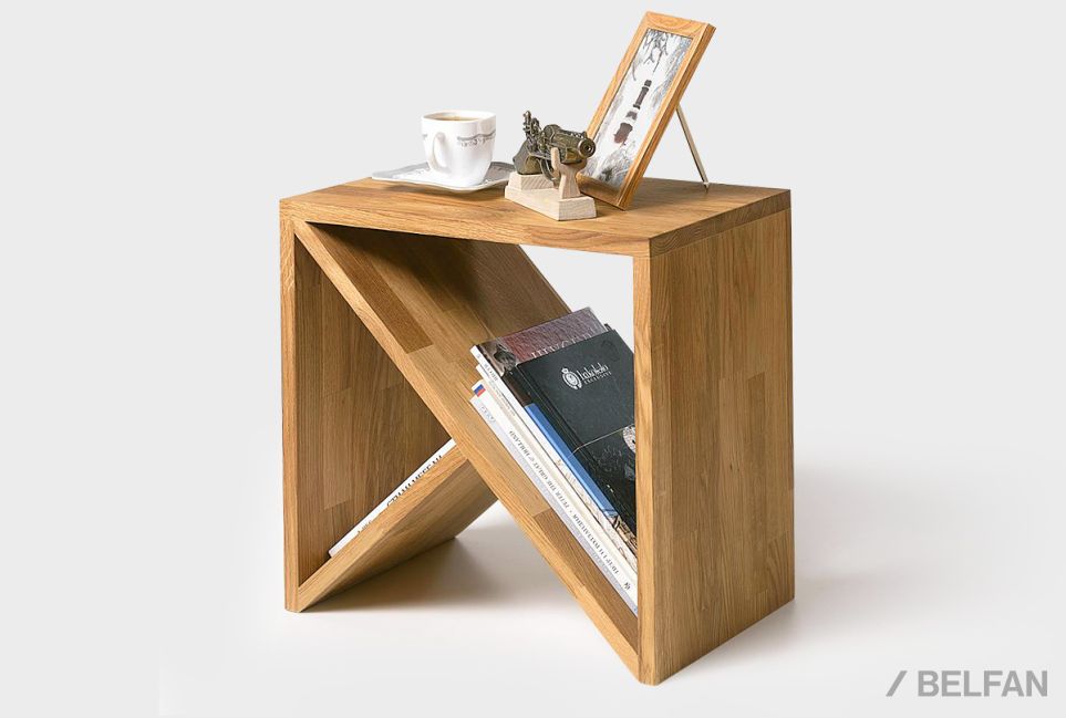 Стол прикроватный "Арт" Д массив дуба 1