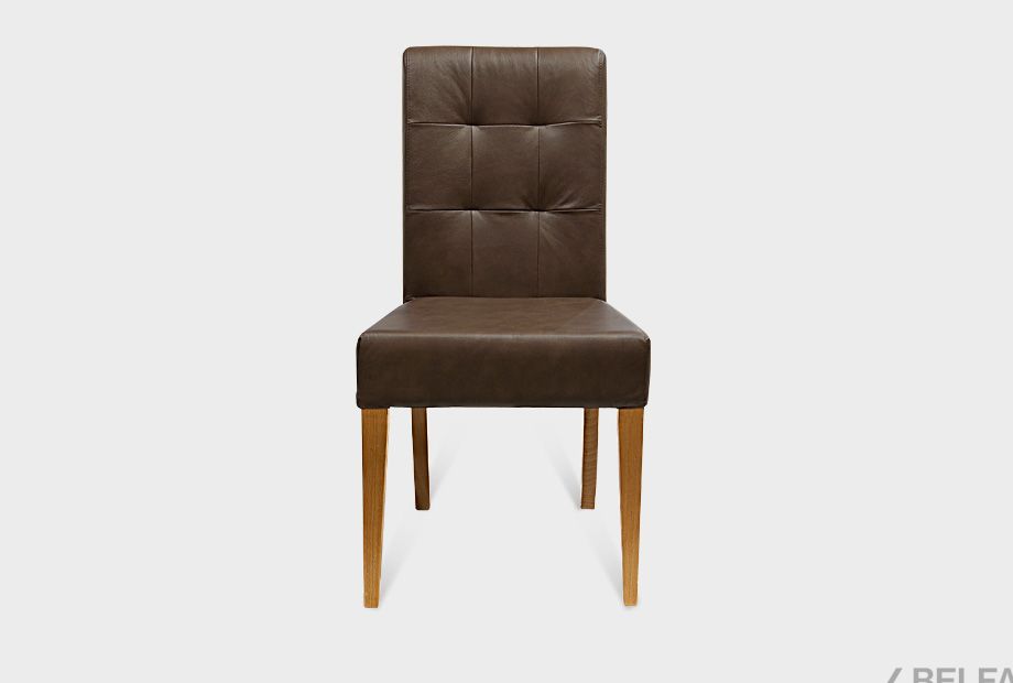 Стул "Берген" (кожа) массив дуба 2