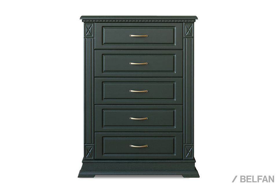 Комод высокий «Верди Люкс» массив и шпон дуба 2