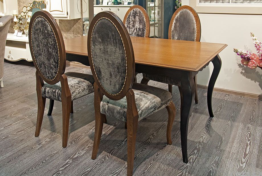 Стол обеденный "Тэфи" массив и шпон дуба 2