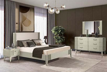 Тумба прикроватная "Чикаго" (правая); *ВМФ-1765; агат