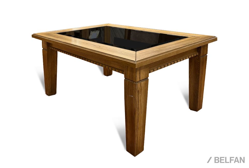 Стол журнальный "Верди Люкс 3" массив и шпон дуба 1