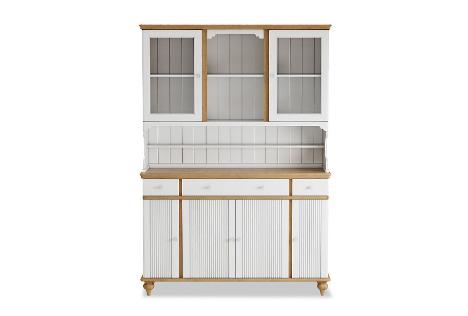 Буфет "Рандеву" 432; белый лак+антик 24