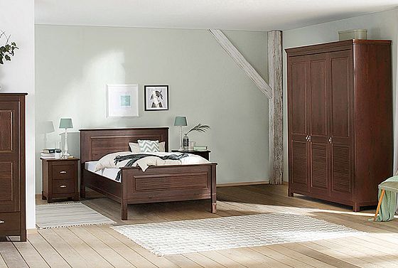 Шкаф для одежды 3-х дв. "Рауна" 30 массив сосны 5