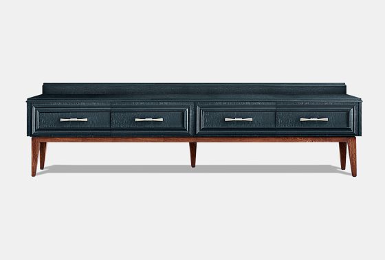 Тумба под ТВ "Сакраменто" 4 массив и шпон дуба, МДФ 4