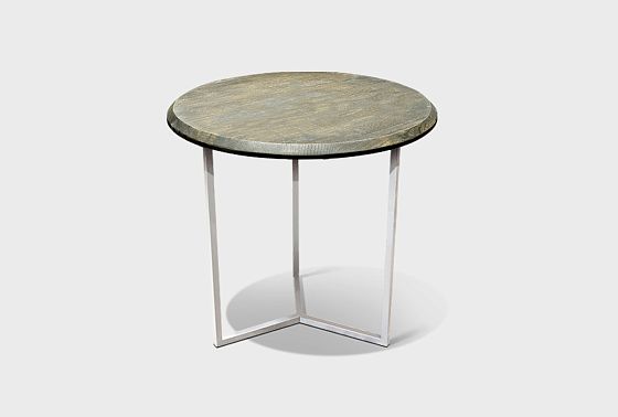 Стол журнальный "Арт" круглый 40 массив дуба, металл 6