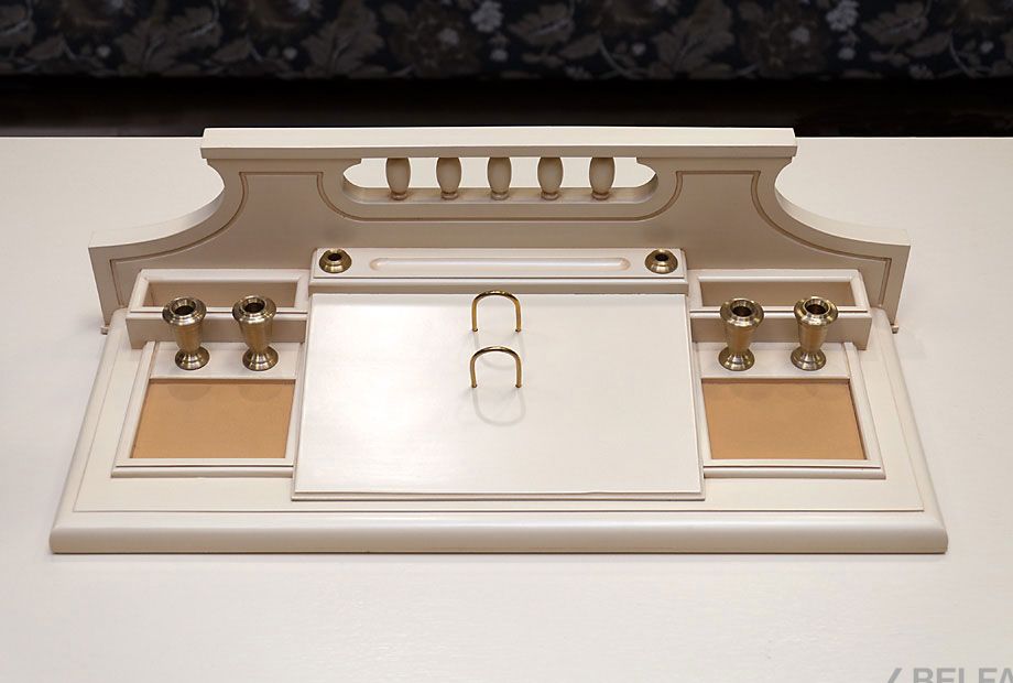 Прибор письменный "Престиж" массив и шпон берёзы 1