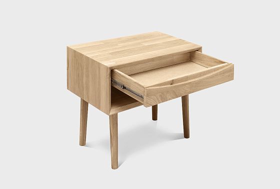 Тумба прикроватная "Ирвинг" (с нишей) массив дуба 3