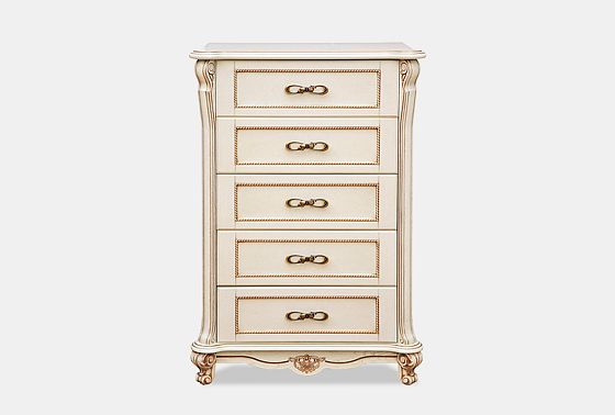 Комод высокий "Алези" 23 массив и шпон дуба 2