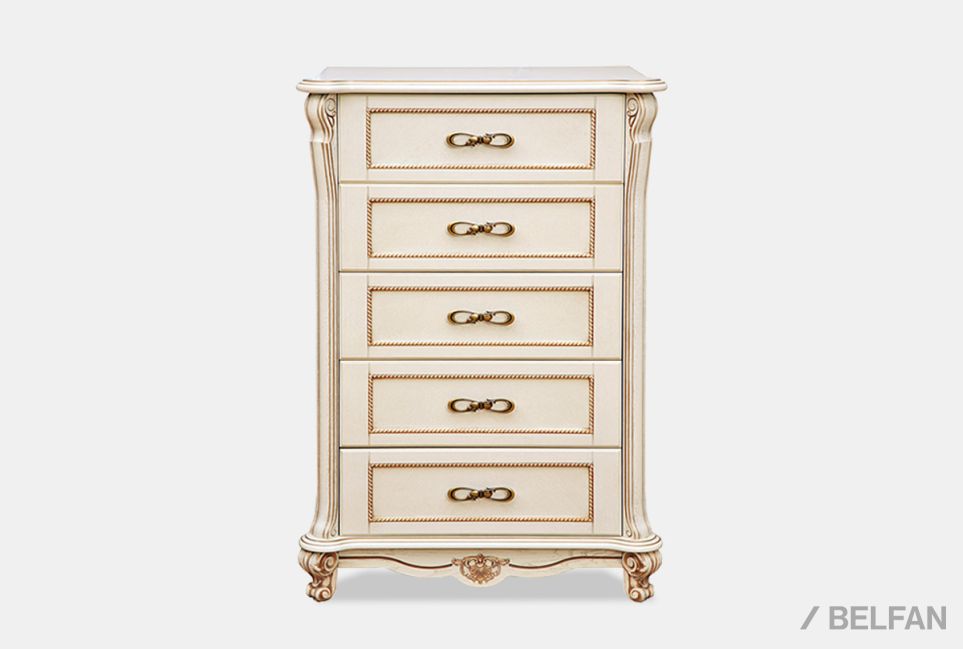 Комод высокий "Алези" 23 массив и шпон дуба 2