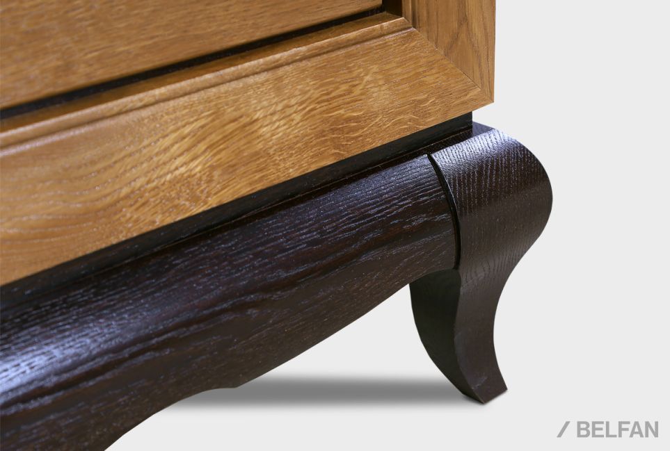 Тумба прикроватная "Соната" массив и шпон дуба 3