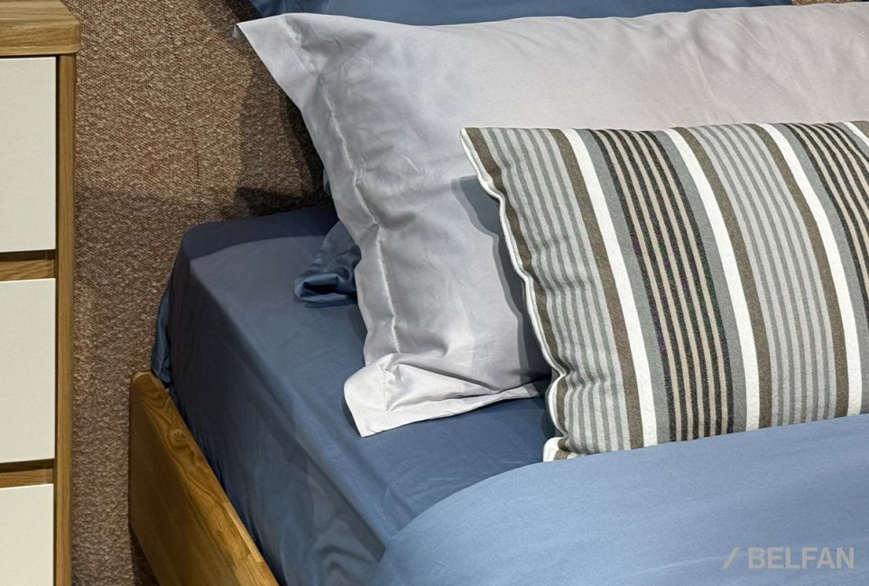 Кровать "Уоллстрит" (мягкое изголовье высокое) массив дуба 7