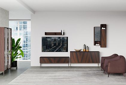 Шкаф настенный узкий "Монреаль" (правый)