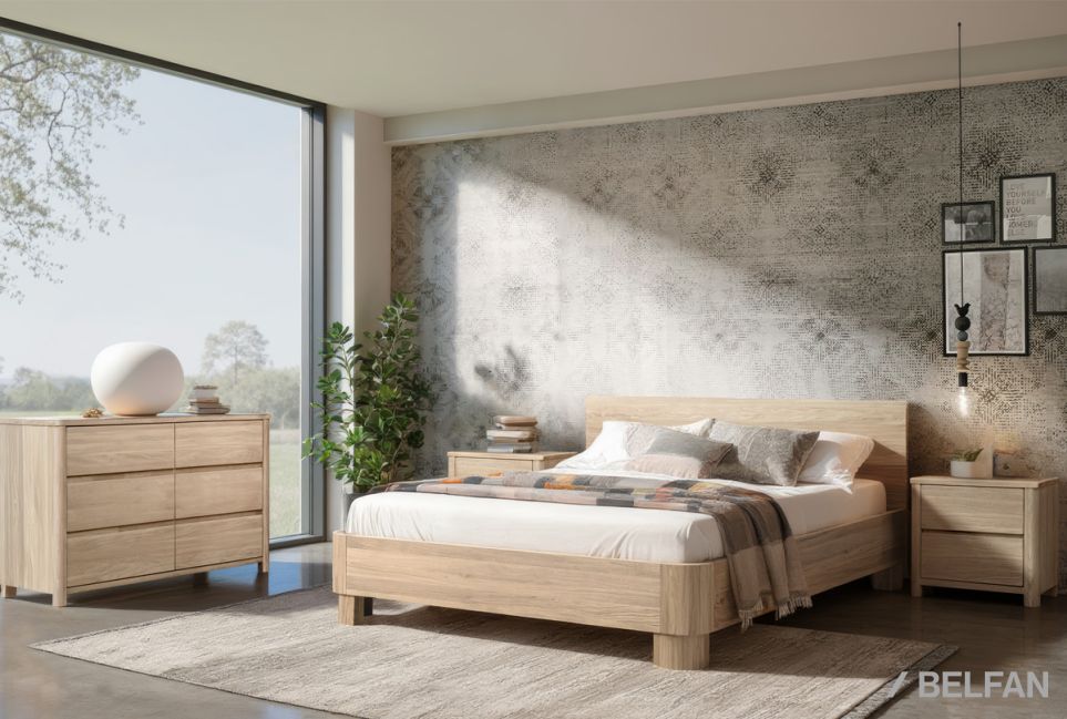 Тумба прикроватная "Норд" массив дуба 4