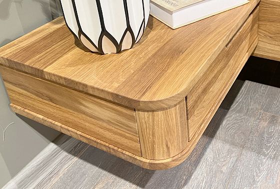 Кровать "Монблан" (с прикроватными тумбами) массив дуба 8