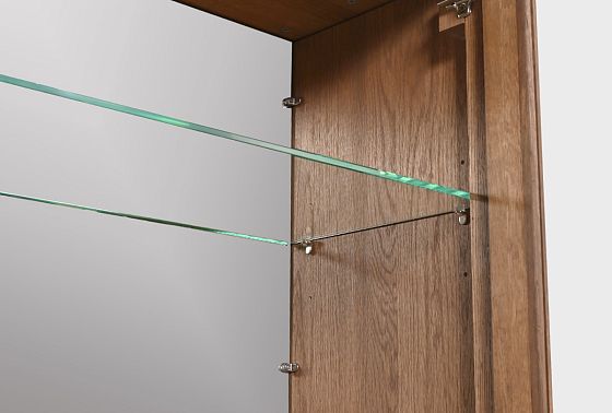 Тумба высокая "Бергамо" (стекло) массив дуба 10