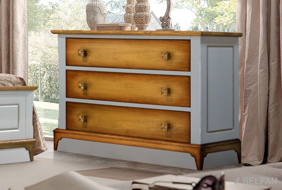 Комод "Бриансон" массив и шпон дуба, МДФ 4