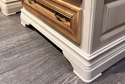 Шкаф с витриной 1-но дв. "Оливия" (левый)