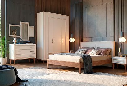 Комод "Сакраменто"; *А-016.08; марципан, орех