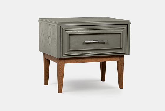 Тумба прикроватная "Сакраменто" массив и шпон дуба, МДФ 8