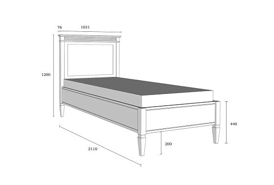 Кровать "Ольса" массив сосны 7
