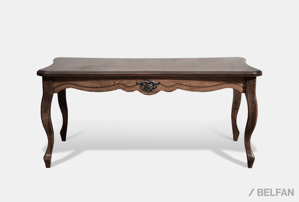 Стол журнальный "Алези 03" массив и шпон дуба 1