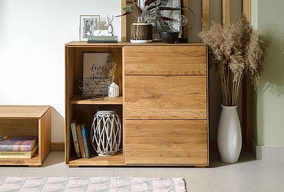 Тумба "Гринвуд" 2 (с нишей) массив дуба 17