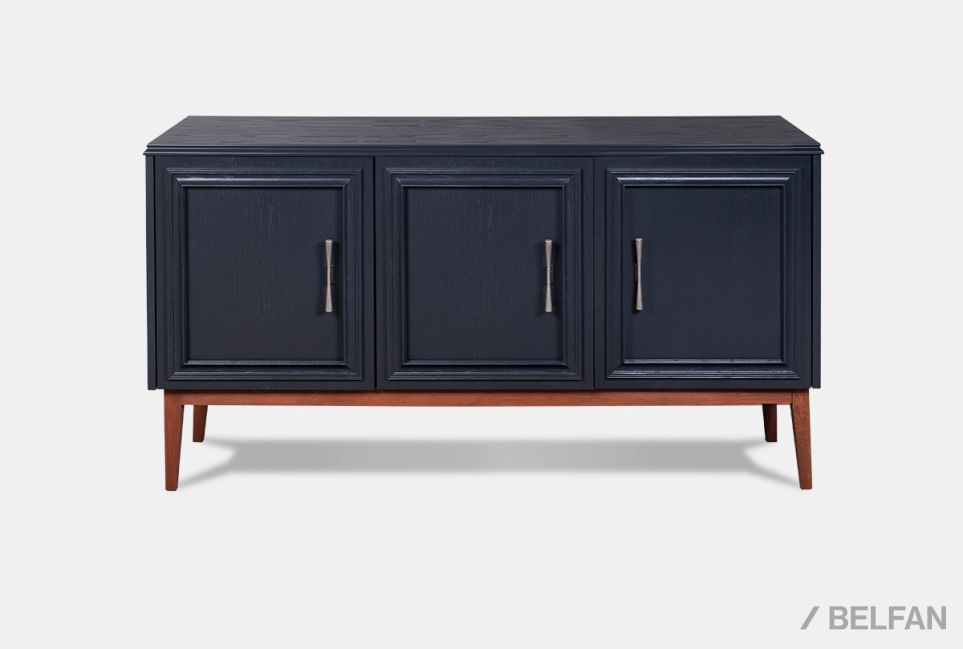 Тумба "Сакраменто" 3 массив и шпон дуба, МДФ 2