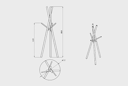 Вешалка напольная "Арт"