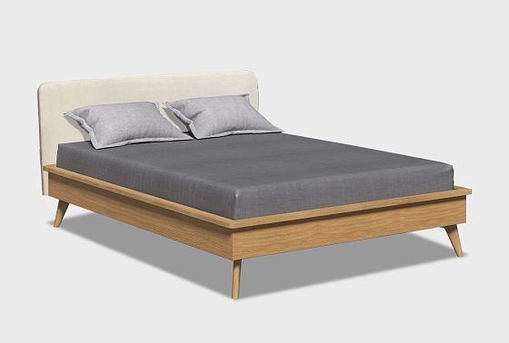 Кровать "Элва" (мягкое изголовье) массив и шпон дуба 7