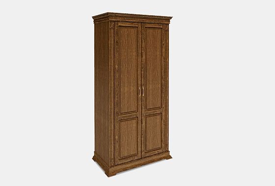 Шкаф 2-х дверный "Верди Люкс" массив и шпон дуба 3