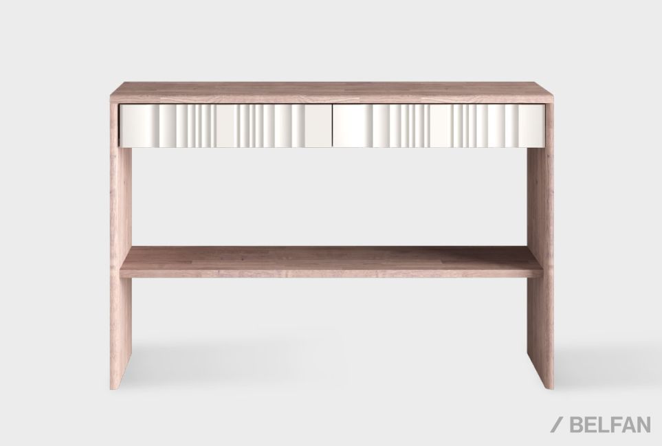 Стол-консоль "Меридиан" массив дуба, МДФ 1