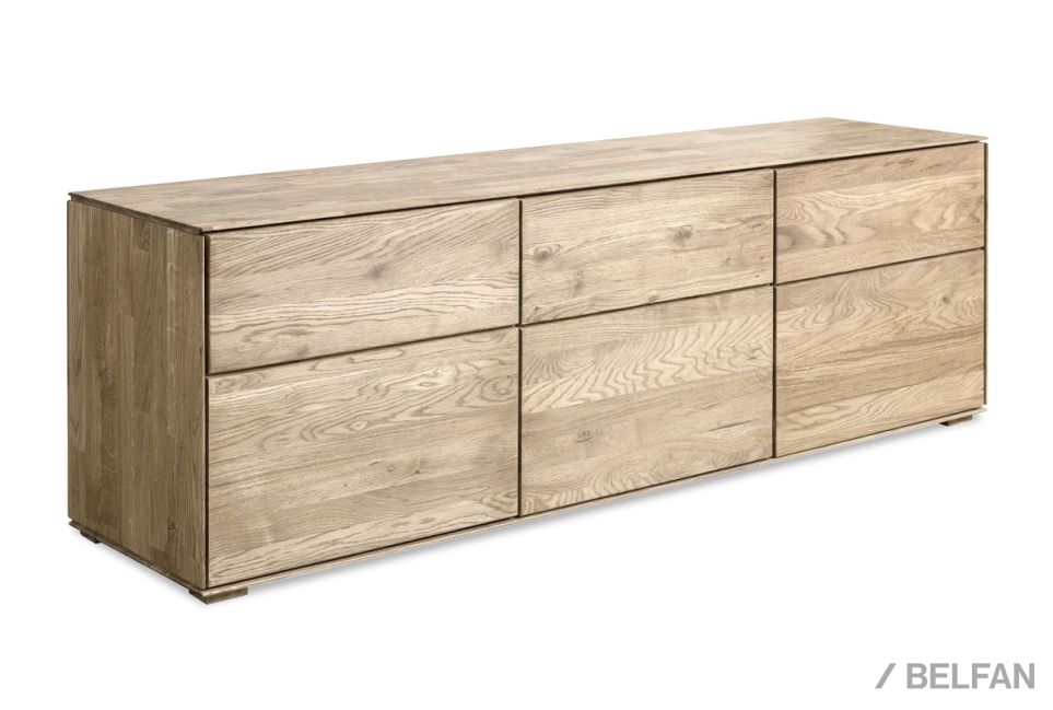 Тумба "Гринвуд" 3 (низкая) массив дуба 1