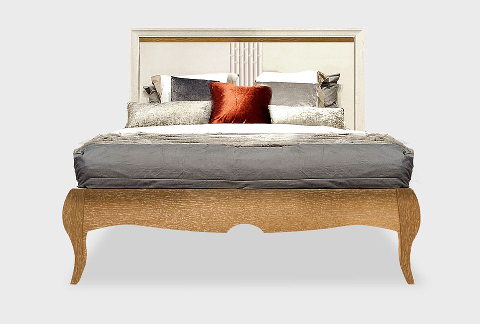 Кровать "Армония"; без основания, без матраса; (1800x2000); айвори  + классик