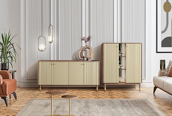 Тумба высокая "Меридиан" массив дуба, МДФ 8