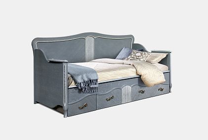 Кровать односпальная "Катрин" 90 (фигурная спинка)