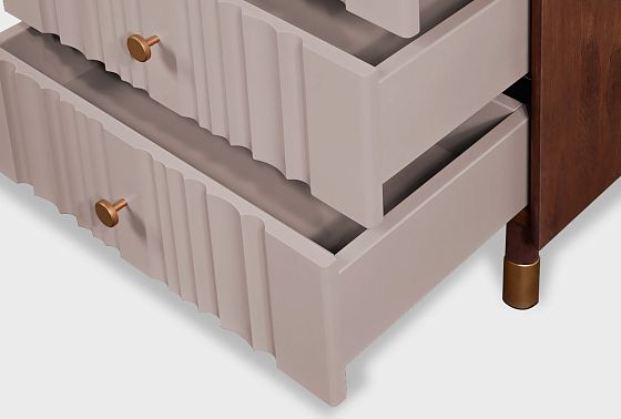 Комод "Меридиан" 5 (высокий) массив дуба, МДФ 7