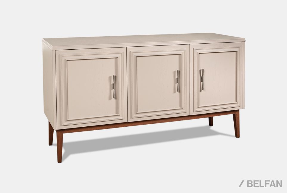 Тумба "Сакраменто" 3 массив и шпон дуба, МДФ 1