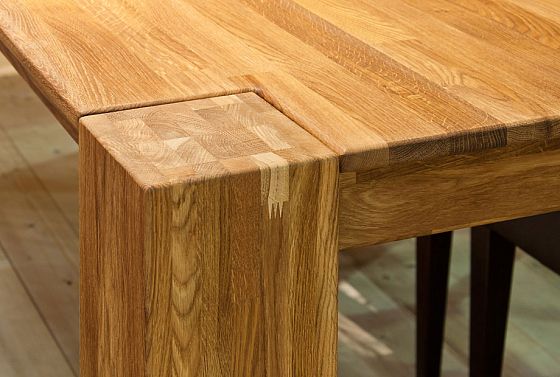 Стол обеденный "Берген" П-03 (сечение опор 150х150) массив дуба 5