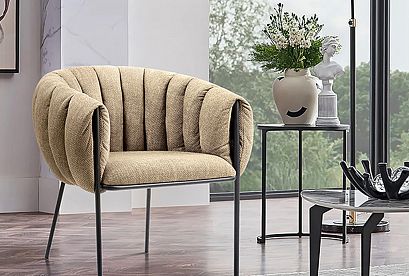 "Лео" кресло; нераскл.; 12; металл черный; Grain 06 (Гр. 1/МТХ)