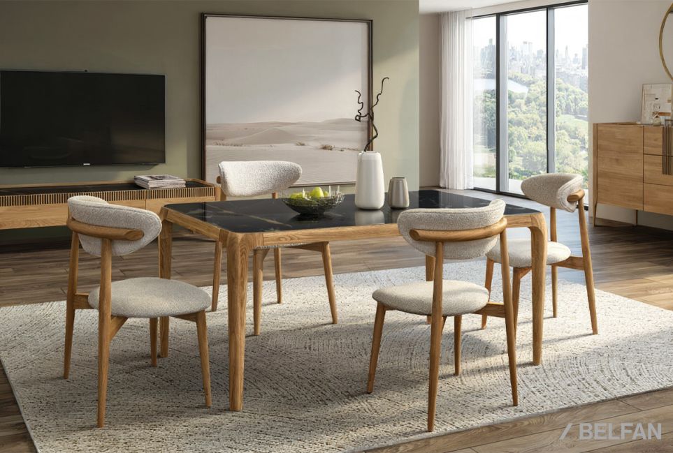 Стол обеденный "Бергамо" массив дуба 6