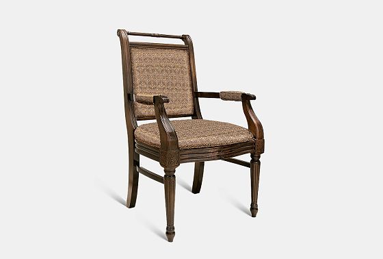 Стул с подлокотниками "Престиж" массив и шпон берёзы 2