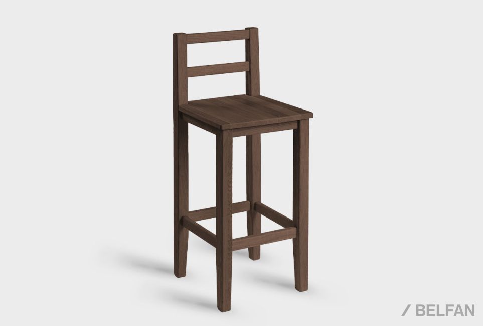 Стул барный "Берген" П массив дуба 1