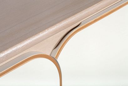 Тумба "Алекса" 3 (с ящиками); *ММ-376-04; айвори+жемчужный дуб, золотая патина