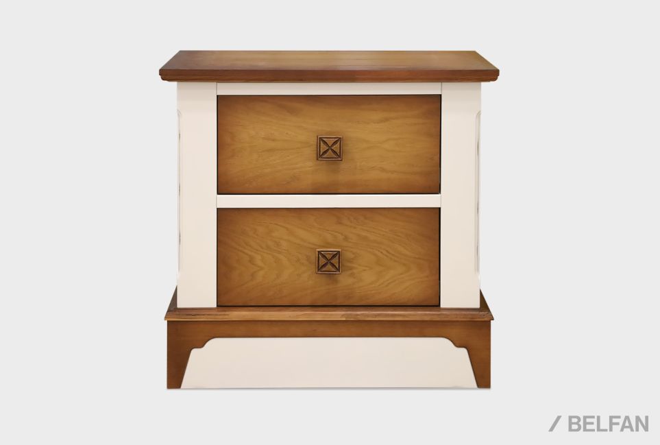 Тумба прикроватная "Бриансон" массив и шпон дуба, МДФ 2