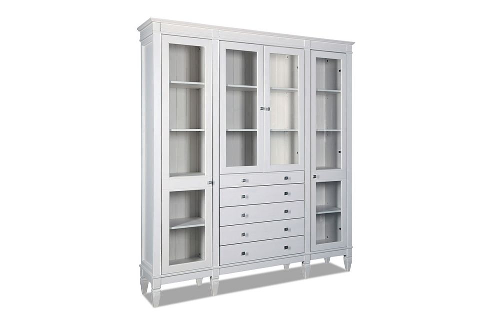 Стеллаж "Ольса" 422/014; серый 7042+антик 24