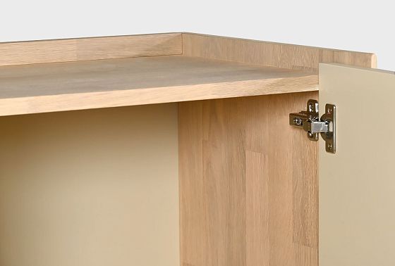 Тумба высокая «Авеню» шпон дуба, МДФ, металл 9