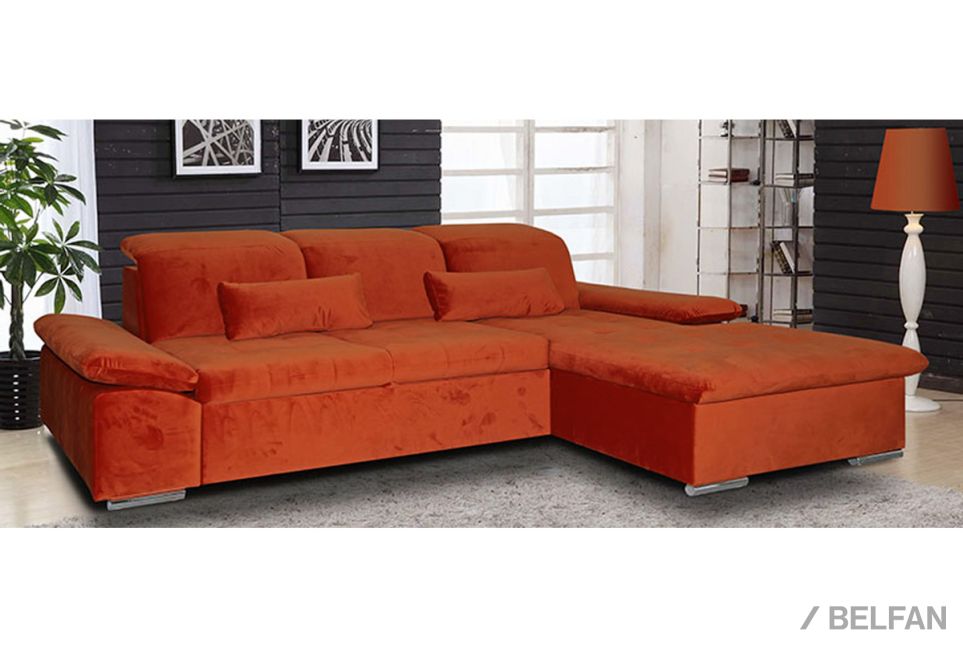 "Престон" диван с оттоманкой 3